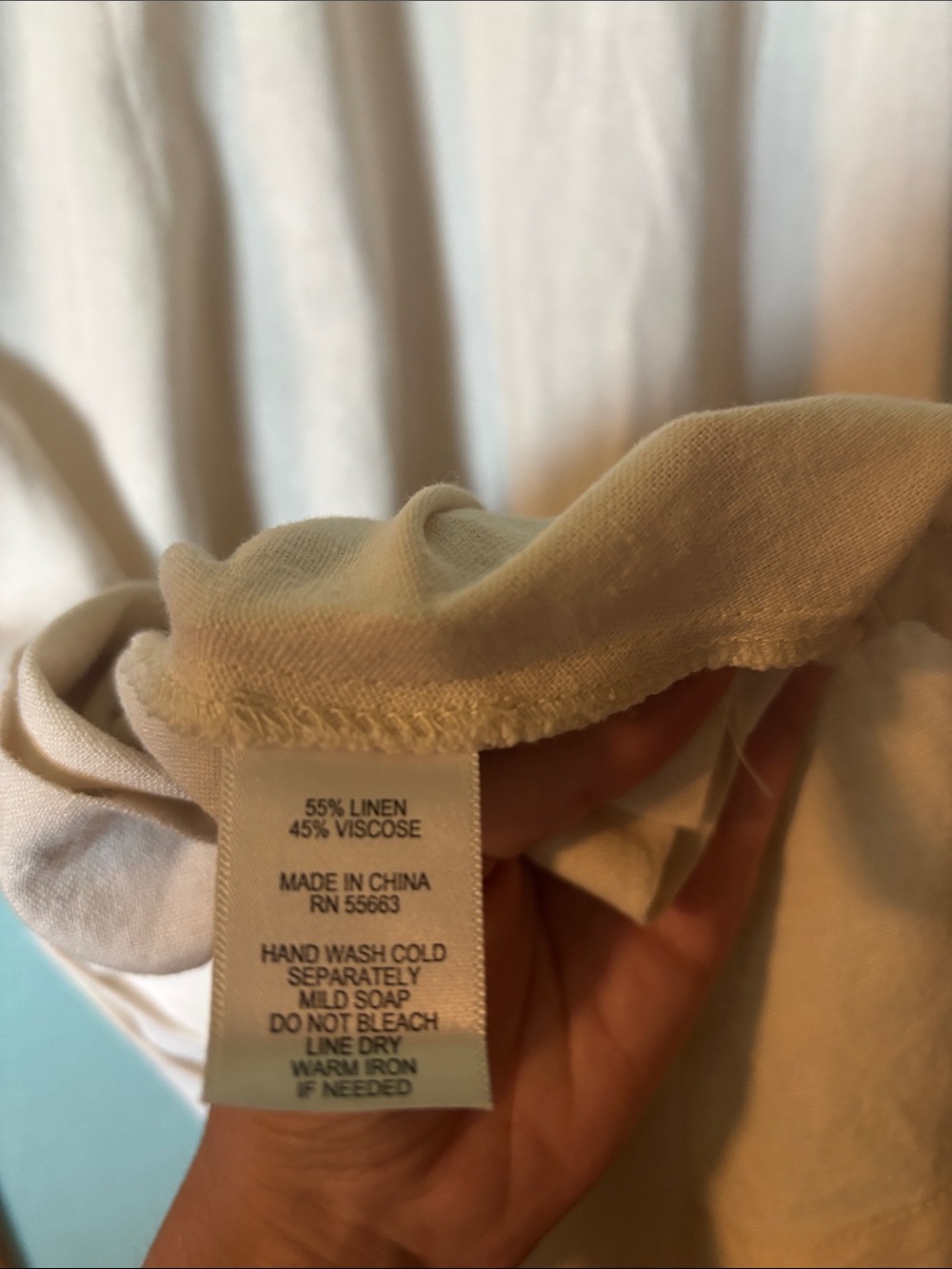 ForCynthia Sleeveless Button-Front Cream Midi Dress 55% Linen Medium NWT - Picture 5 of 8
